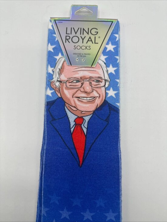 Other - Bernie Sanders Living Royal Blue Star Socks